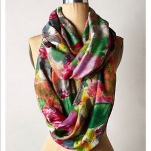 Anthropologie Washed Gardens Infinity Scarf